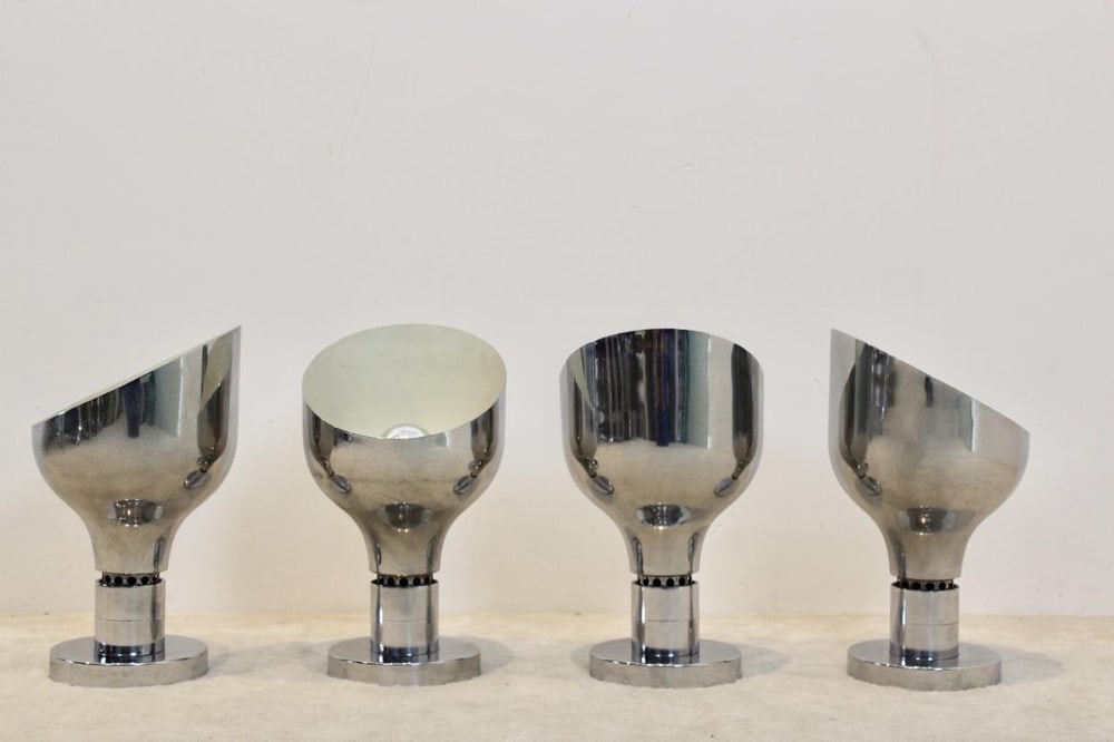 Chromed AM/AS Ceiling Spotlight by Albini, Helg & Piva - 9