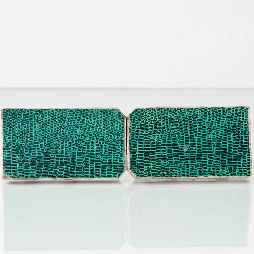 Art Deco Marble Gazelle & Palm Bookends, Set of 2 - 9