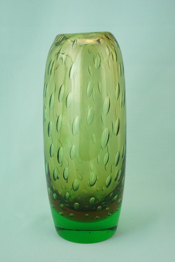Glass Vase attributed to Flavio Poli, Italy, 1940s - 2