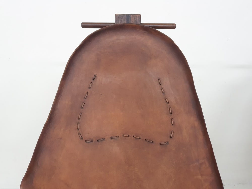 Set of Saddle Leather Lounge Chairs, Brazil, 1960s - 19