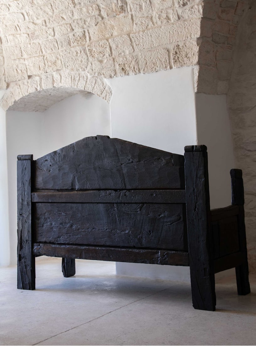 Large Folk Art Bench, 18th Century - 15