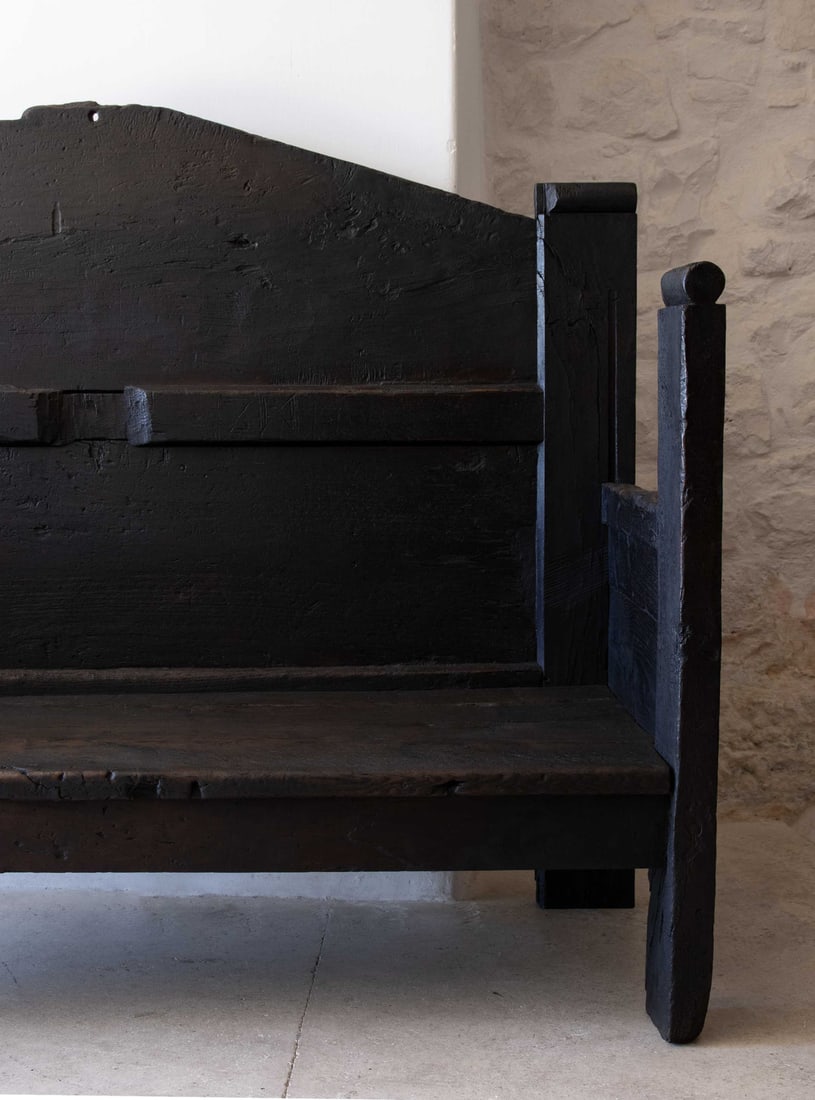 Large Folk Art Bench, 18th Century - 20