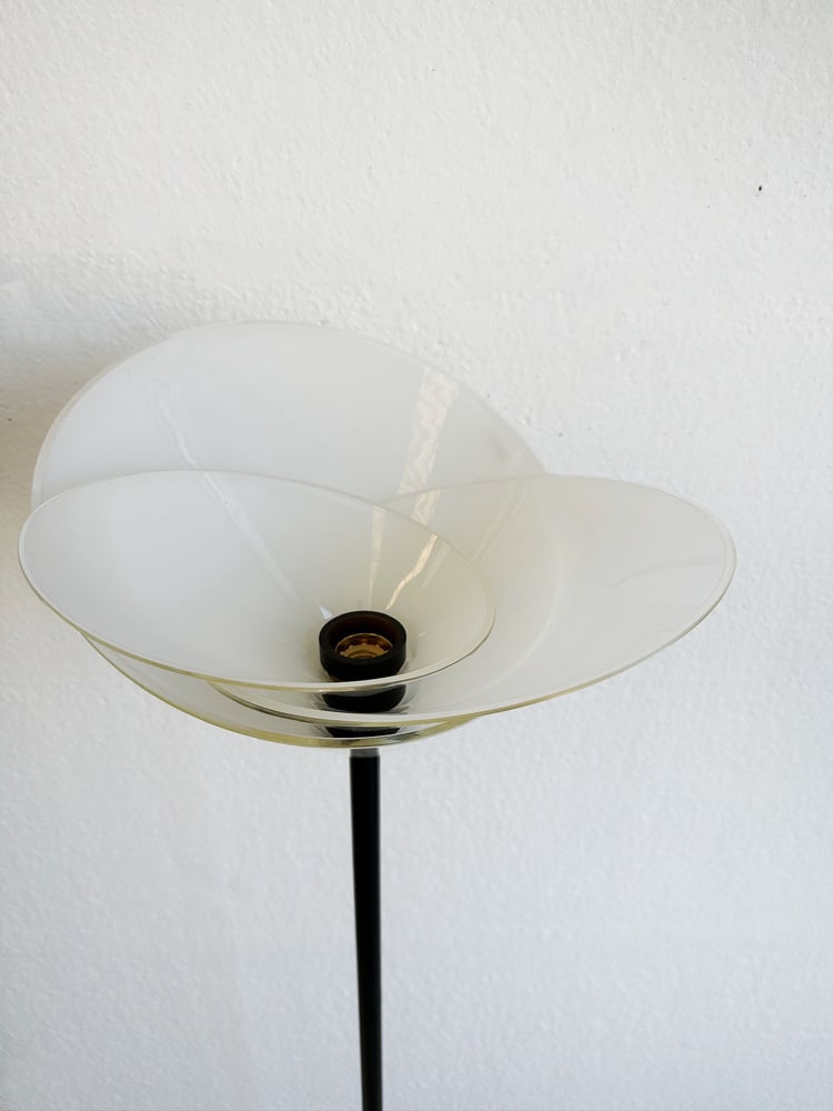 Vintage Glass Flower Floor Lamp from Mazzega, 1980s - 5