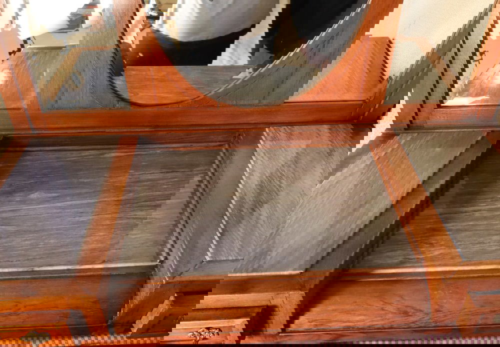 Mahogany & Marble Chest of Drawers with Mirror, 1900s - 17