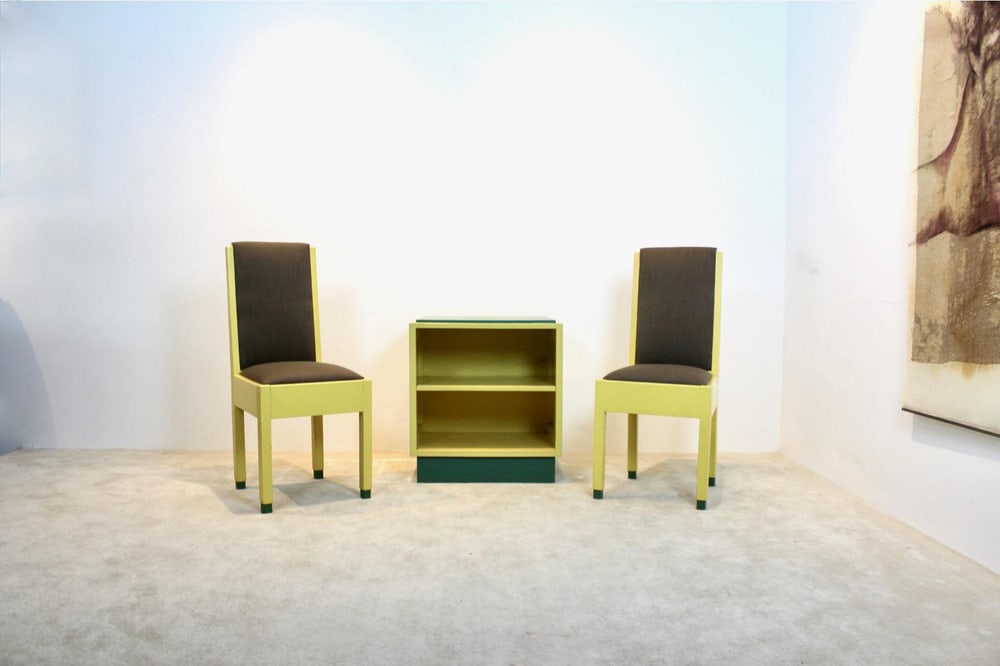 Chairs & Cabinet from De Stijl, Set of 3 - 3