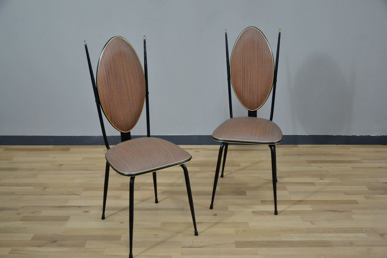 Vinyl & Steel Chairs by Umberto Mascagni, Set of 6 - 6
