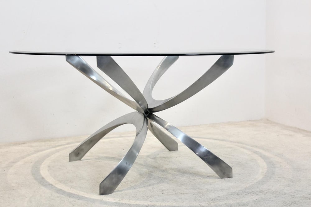 Glass Coffee Table by K. Hesterberg for R. Schmitt - 9