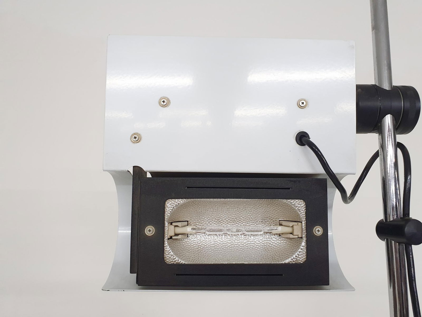 White Metal Floor Lamp, Italy, 1980s - 9