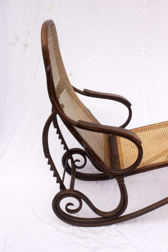 Bentwood Reclining Daybed from Gebrüder Thonet,1890s - 10