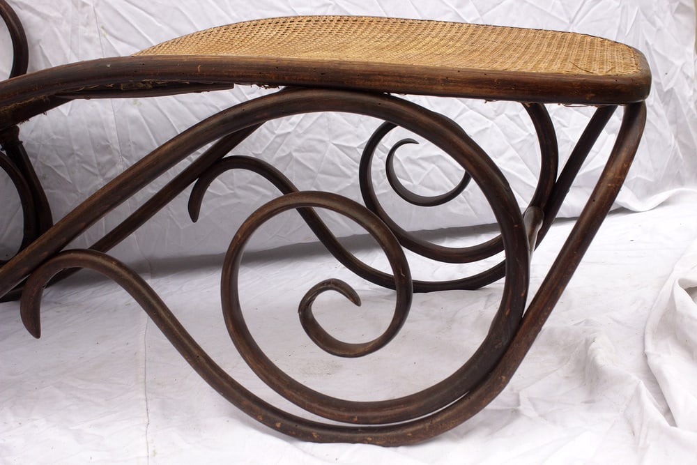 Bentwood Reclining Daybed from Gebrüder Thonet,1890s - 11
