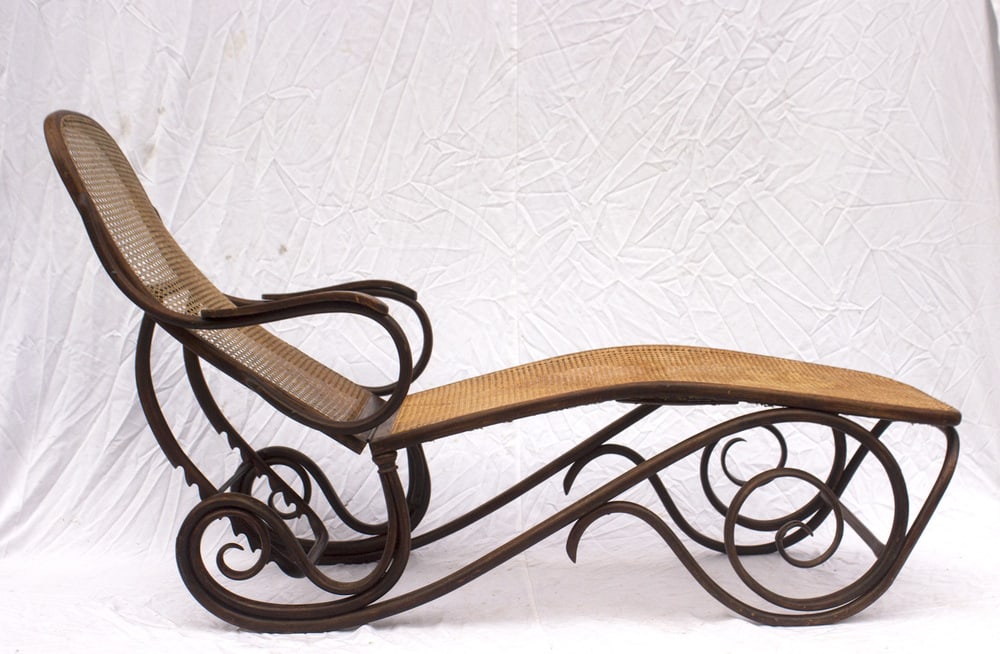 Bentwood Reclining Daybed from Gebrüder Thonet,1890s - 17