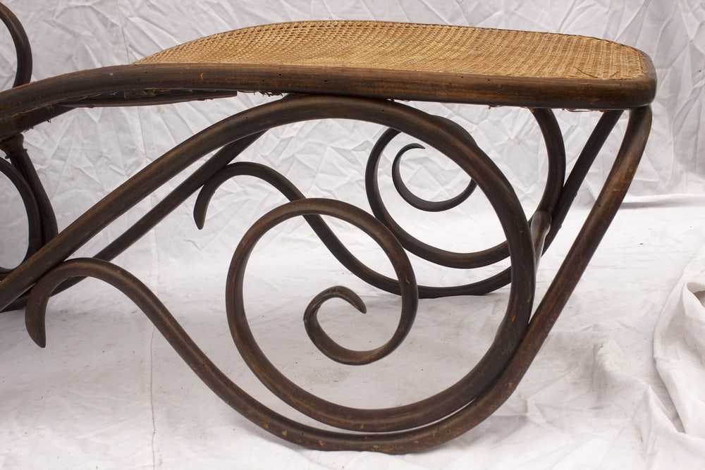Bentwood Reclining Daybed from Gebrüder Thonet,1890s - 7