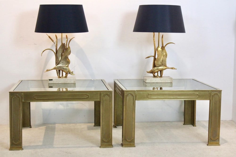 Side Tables in Cast Bronze by Peter Van Heeck, Set of 2 - 11