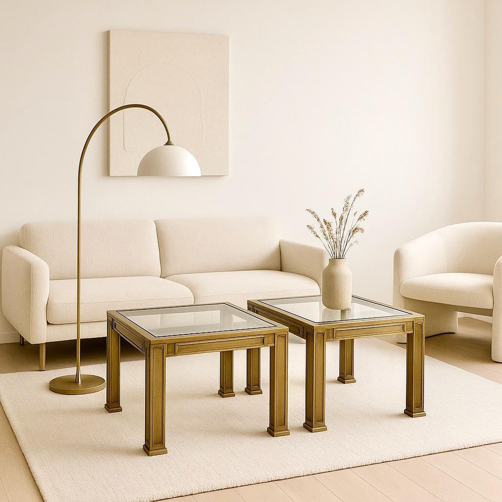 Side Tables in Cast Bronze by Peter Van Heeck, Set of 2 - 2