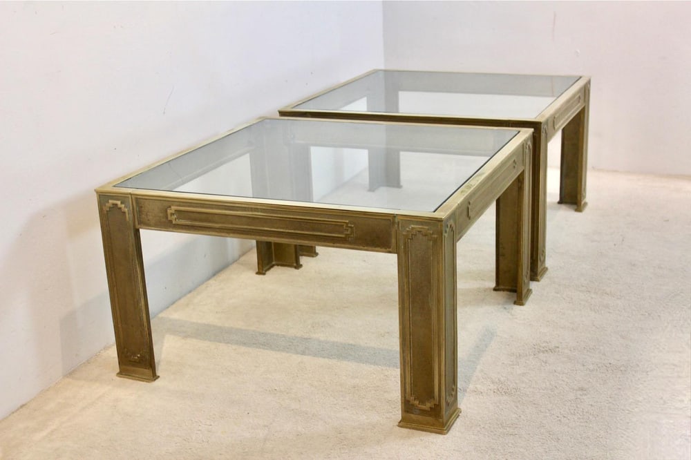 Side Tables in Cast Bronze by Peter Van Heeck, Set of 2 - 4