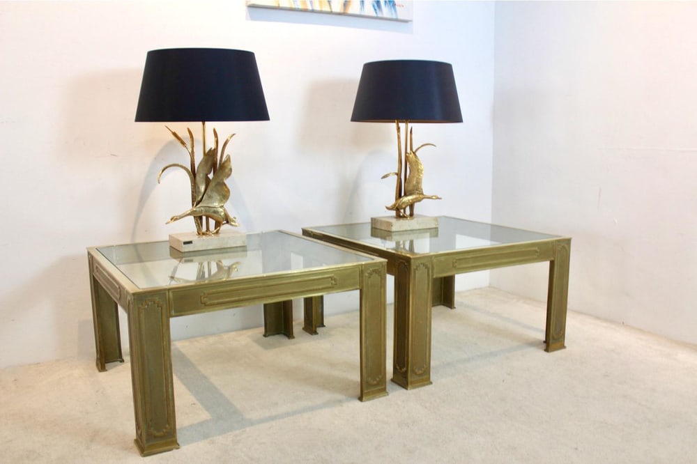 Side Tables in Cast Bronze by Peter Van Heeck, Set of 2 - 6