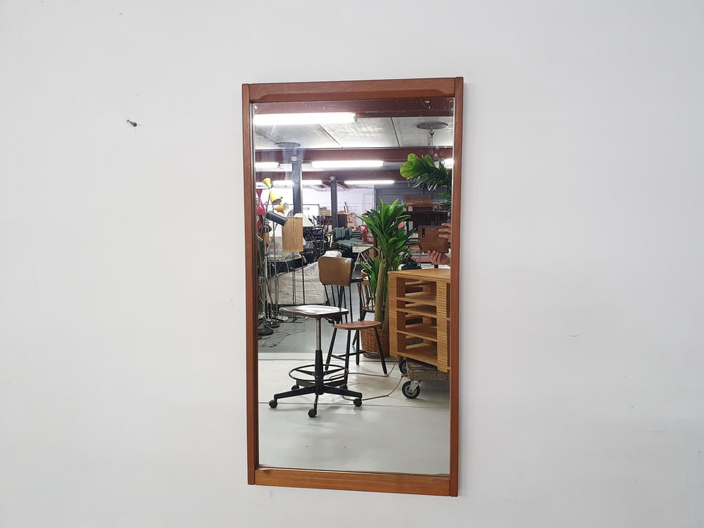 Teak Mirror by Aksel Kjersgaard, Denmark, 1960s - 4