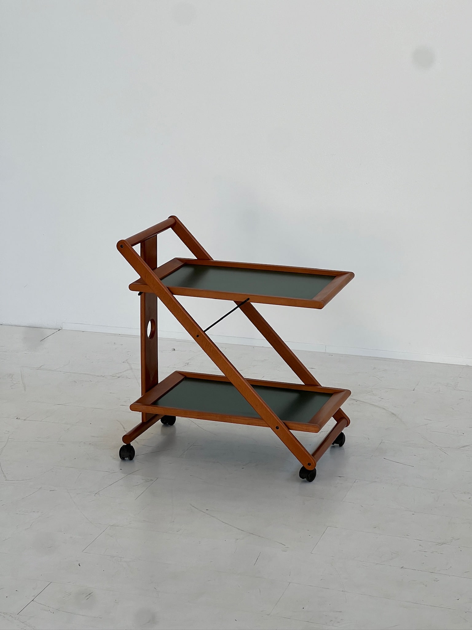 Wooden Bar Trolley, 1980s - 2