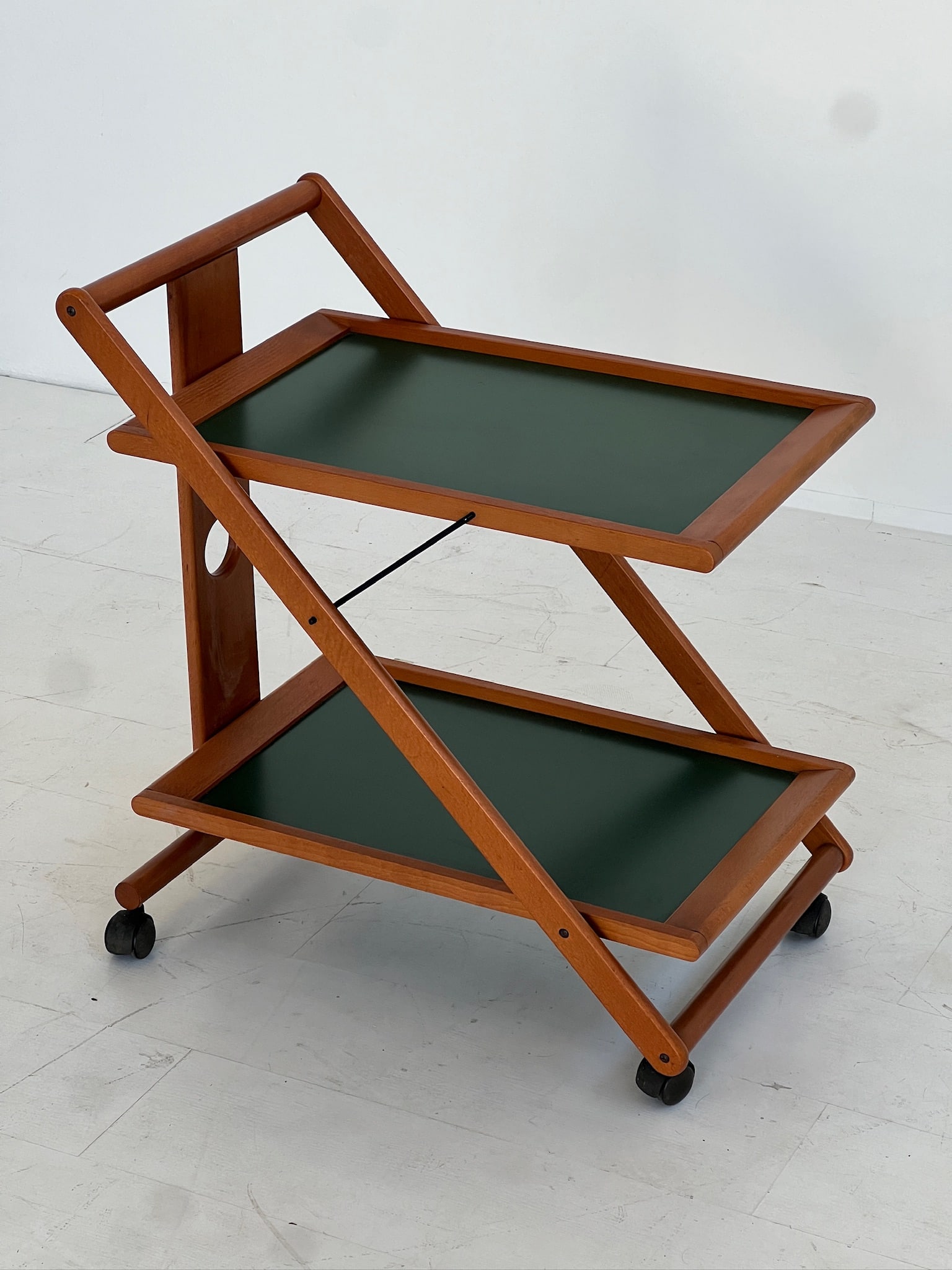 Wooden Bar Trolley, 1980s - 3