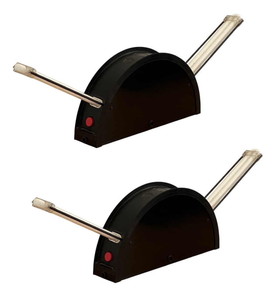 Rha Table Lamps by Boccato, Gigante & Zambusi, Set of 2: Rha Table Lamps by Boccato, Gigante & Zambusi for Zerbetto Padova, 1980s, Set of 2 Country of Manufacture: Italy Design Period: 1980 to 1989 Production Period: 1980 to 1989 Restoration and Damage