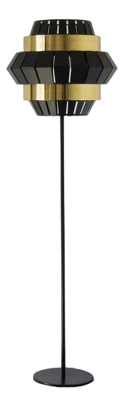 Comb Floor Lamp from Utu Soulful Lighting, 1990s: Straight lines contrast with soft metal rings. An eye-catching piece, comb is all about contrasts, straight and round, shiny and matte.Utu soulful lighting is based in Lisbon, Portugal. Utu is a respo