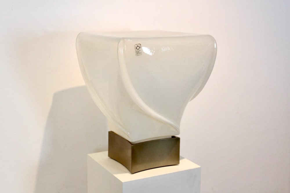 Handmade Opalescent Glass Table Lamp from Leucos - 12