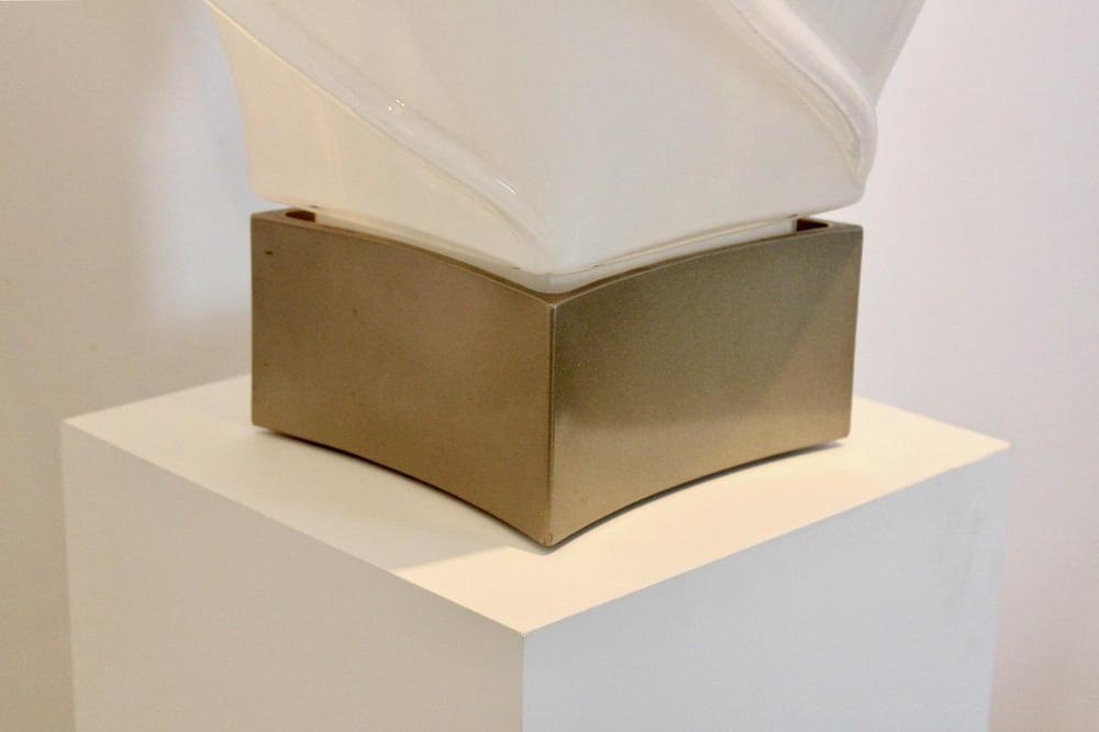 Handmade Opalescent Glass Table Lamp from Leucos - 5