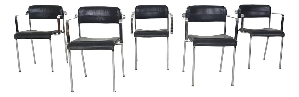 Dining Chairs by Aryform, Sweden, 1970s, Set of 5 (1 of 14)