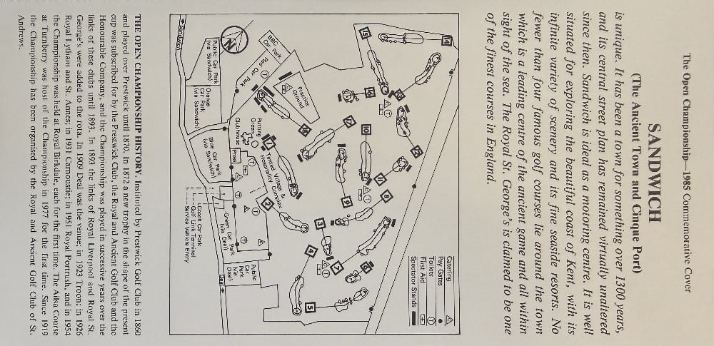 Sandy Lyle (Winner) Hand Signed 114th Open Golf FDC First Day Cover Sandwich, Kent, Postmarked - 2