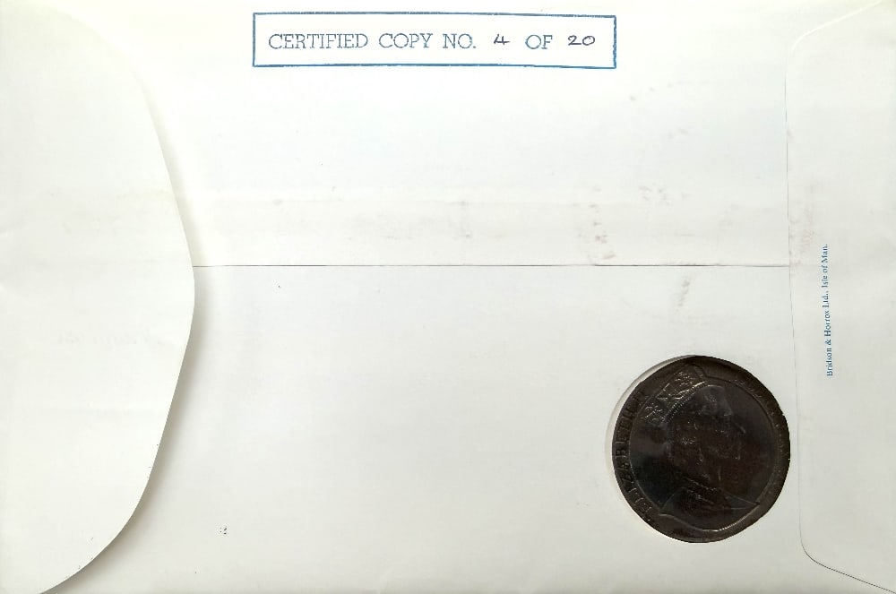 Sir Norman Wisdom Hand Signed 'Penny Black 1840-90' First Day And Coin Cover FDC. Limited Edition - 3