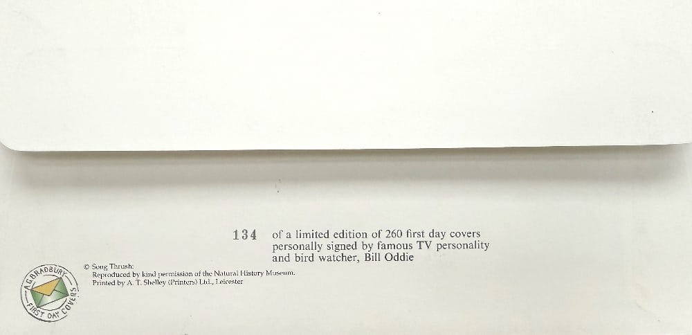 Bill Oddie Hand Signed 'Endangered Species' First Day Cover FDC Postmarked 20th January 1998 Limited - 2