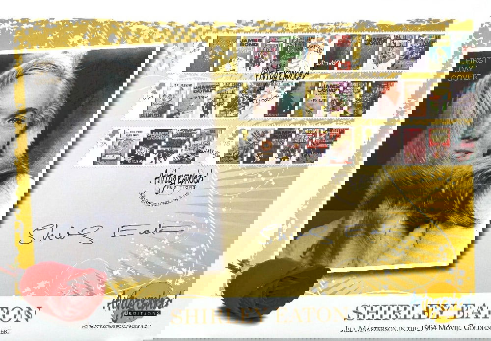 Shirley Eaton Hand Signed 'Goldfinger' Autographed Editions First Day Cover FDC Postmarked 8th: Shirley Eaton Hand Signed 'Goldfinger' Autographed Editions First Day Cover FDC Postmarked 8th January 2008
