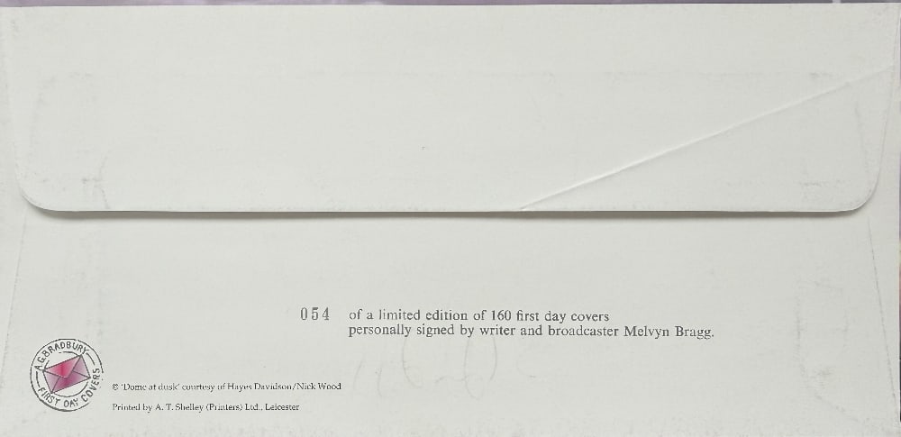 Melvyn Bragg Hand Signed 'Arts And Crafts' First Day Cover FDC Postmarked 2nd May 2000 Limited - 2