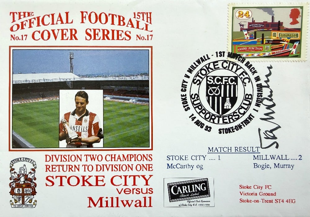 Stanley Matthews Hand Signed 'Official Football Cover Series' Dawn First Day Cover FDC Postmarked: Stanley Matthews Hand Signed 'Official Football Cover Series' Dawn First Day Cover FDC Postmarked 14th August 1993