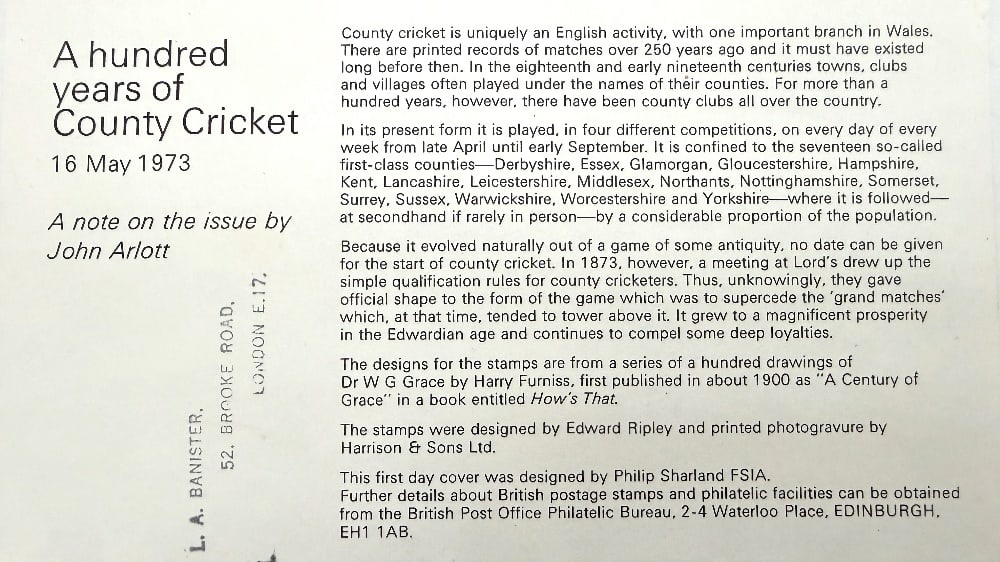 John Major Hand Signed 'Lambert & Butler Floodlit Cricket' First Day Cover FDC. Postmarked 18th - 2