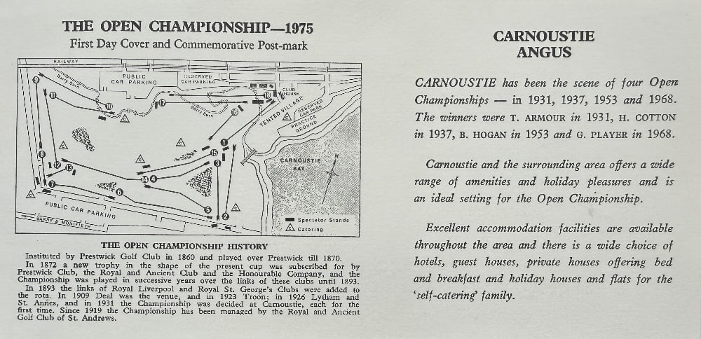 Tom Watson (Winner) Hand Signed 104th Open Golf FDC First Day Cover Carnoustie Postmarked 12th - 2