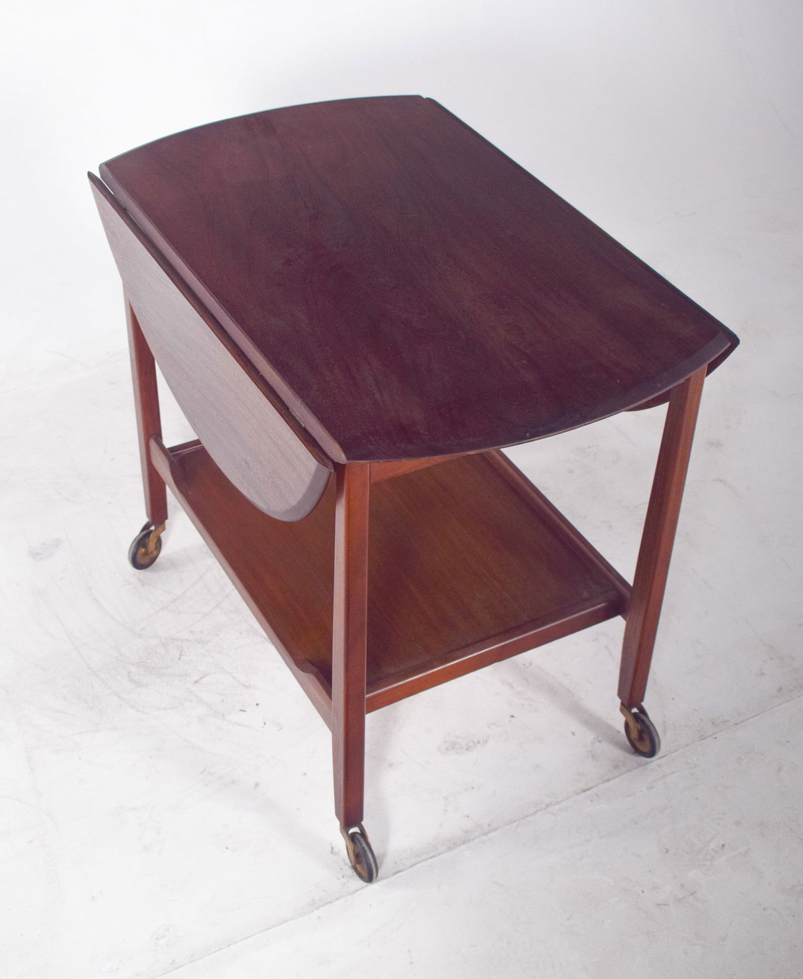 Mid-Century Modern Danish Tea Trolley with Flaps, 1960 - 3