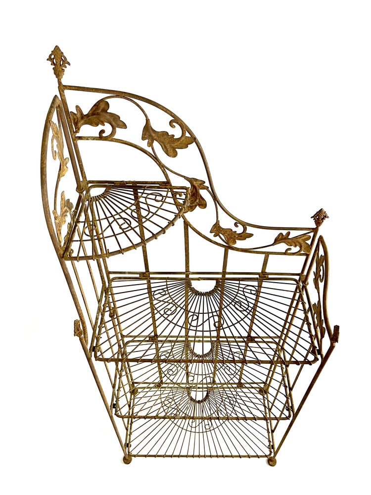 Victorian Plant Shelf in Wrought Iron, 1920s - 4