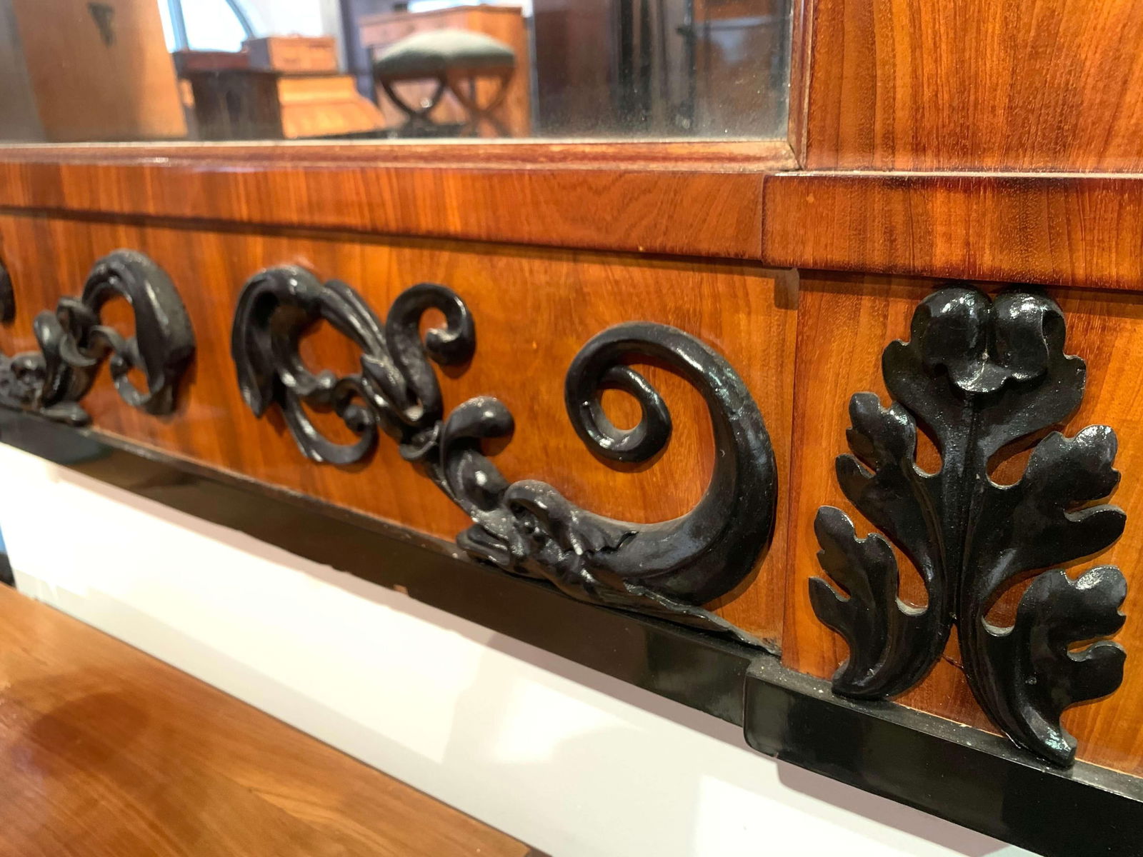 Empire Wall Mirror in Mahogany, South Germany, 1810 - 5