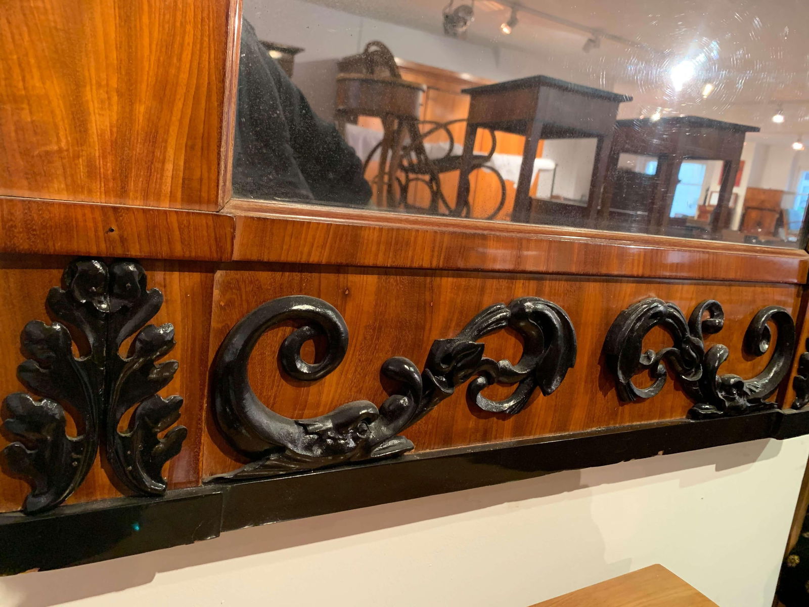 Empire Wall Mirror in Mahogany, South Germany, 1810 - 6