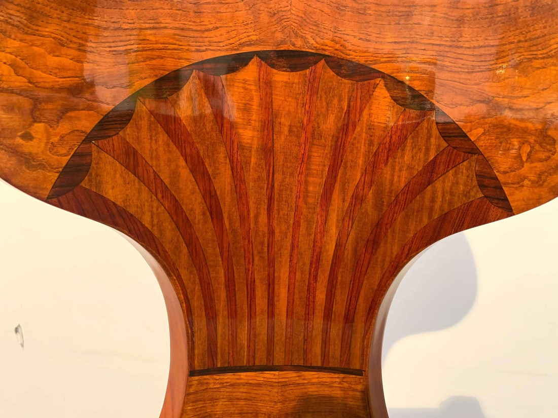 Ballon Chairs in Ash Veneer, Grey Velvet, Set of 4 - 14