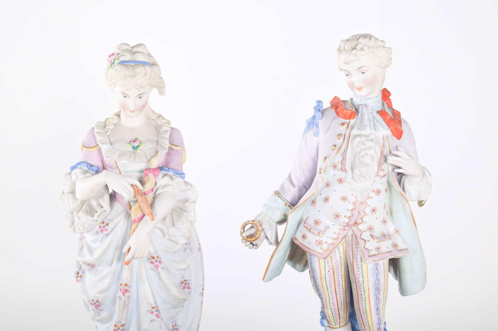 Dresden Porcelain Sculptures, 1910, Set of 2 - 11