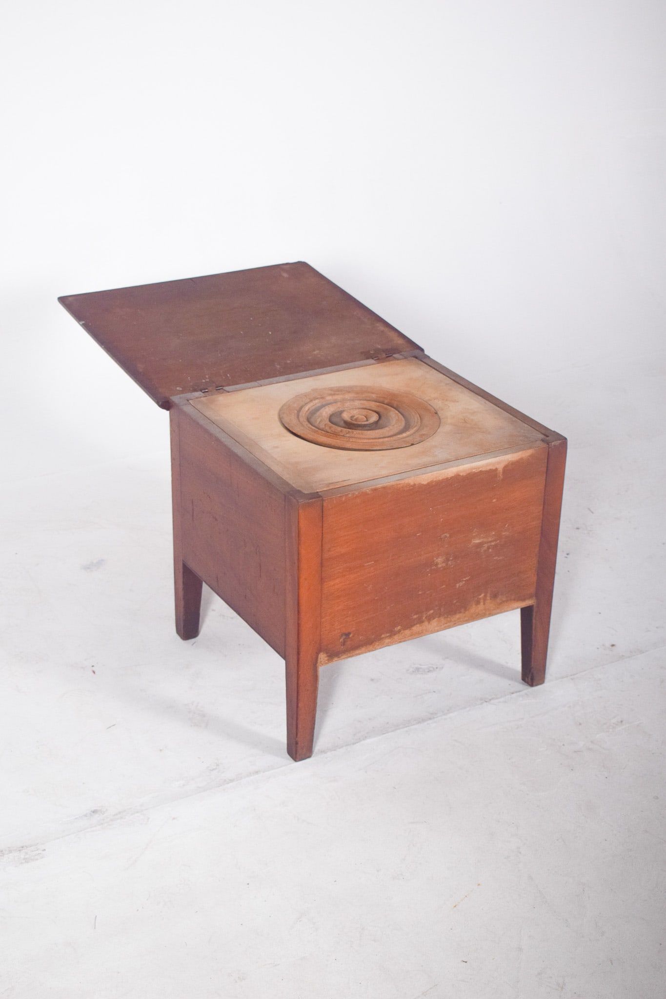 English Wooden Cabinet with Sanitary Container, 1920s - 3