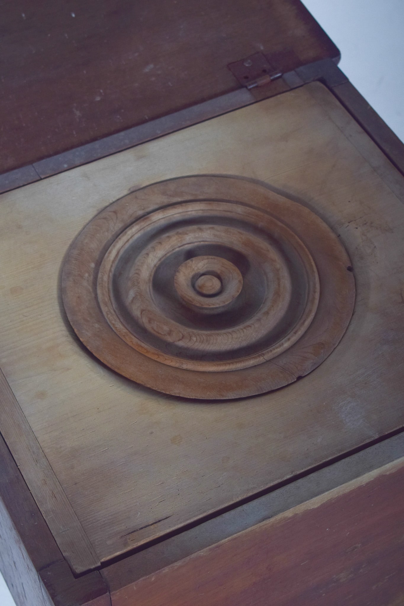 English Wooden Cabinet with Sanitary Container, 1920s - 6