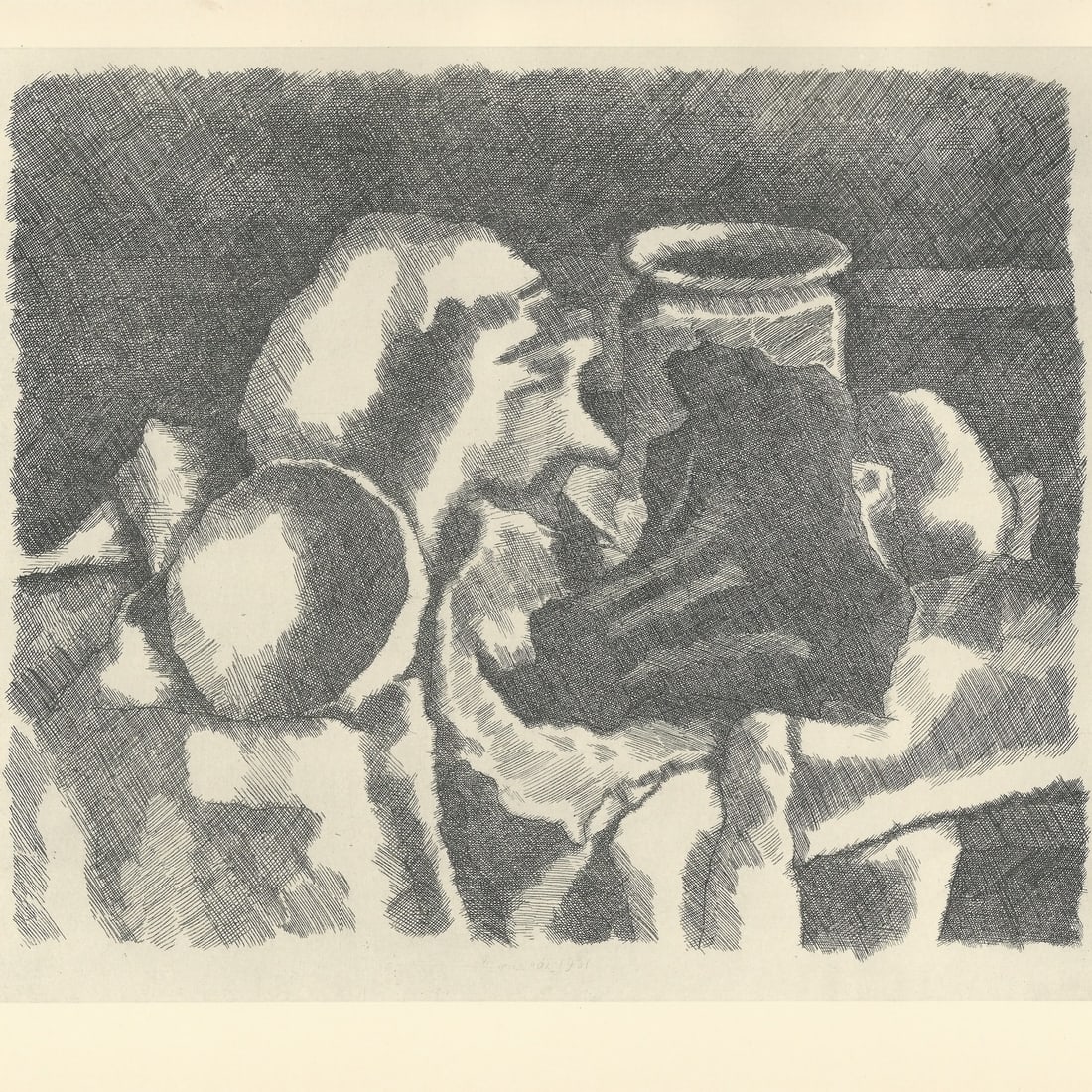 Morandi, Still Life with Drapery, 1957, Lithograph - 3