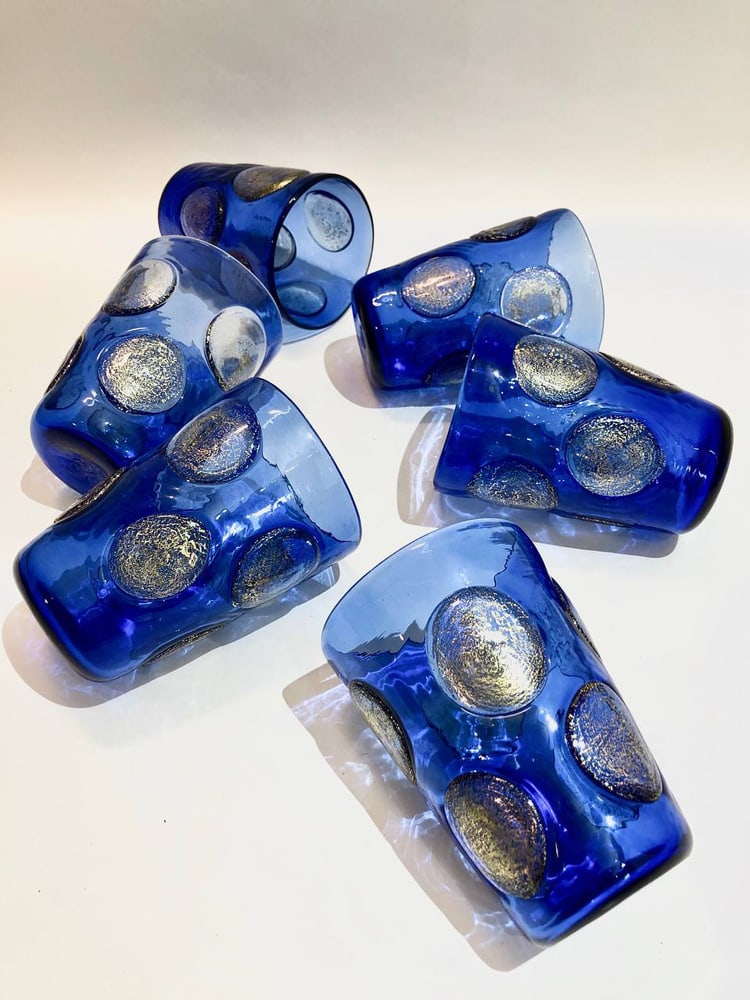 Murano Glass Tequila Set from Ribes Studio, Set of 6 - 12