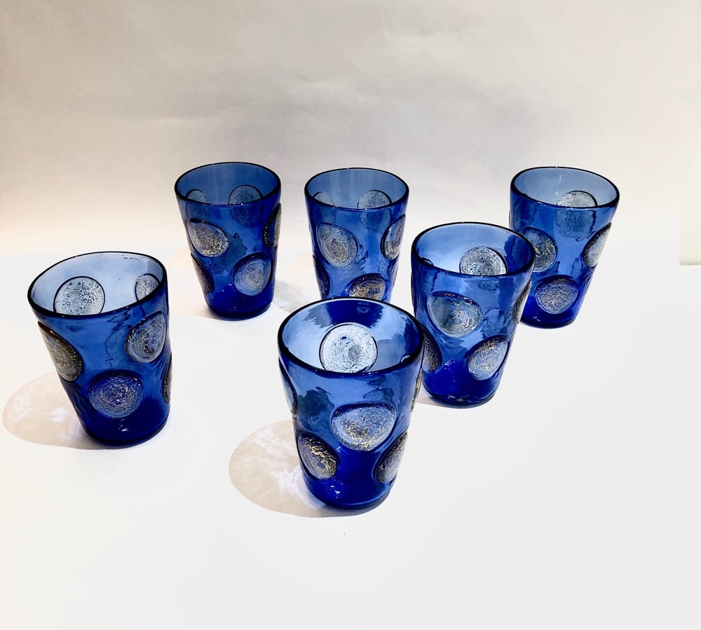 Murano Glass Tequila Set from Ribes Studio, Set of 6 - 6