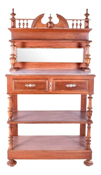 20th Century Henry II Cabinet in Walnut, 1900s (1 of 3)