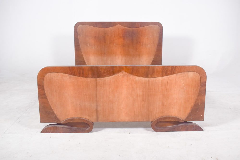 Art Deco Portuguese Double Bed, 1920 - 3