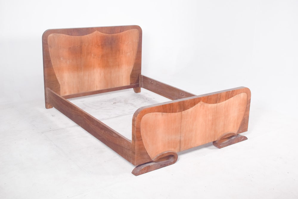 Art Deco Portuguese Double Bed, 1920 - 4